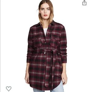 BB Dakota Women’s Belted Plaid Coat